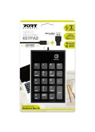 PAVE NUMERIQUE PORT DESIGN USB + USB TYPE C NOIR