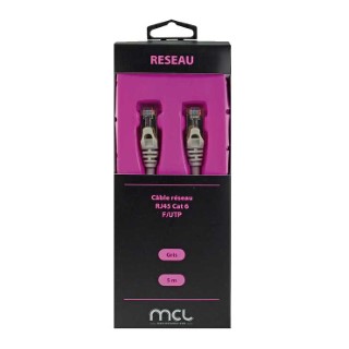 CABLE ETHERNET RJ45 CAT 6 5M GRIS