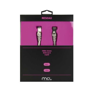 CABLE ETHERNET RJ45 CAT 6 10M GRIS