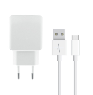 PACK CHARGEUR SECTEUR + CABLE USB TYPE-C 2.1A