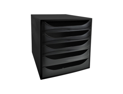 Module de classement Ecobox Office 4 tiroirs - Noir