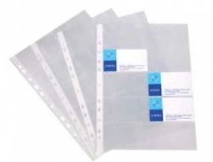 Sachet de 10 pochettes perfores  cartes de visite