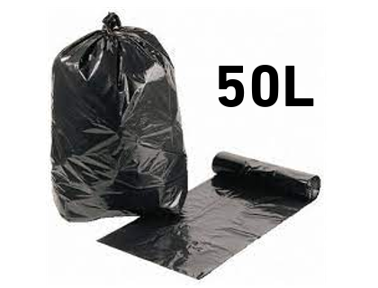 Sacs  dchets / poubelle 50L x20 - 30 680 x 775mm noirs
