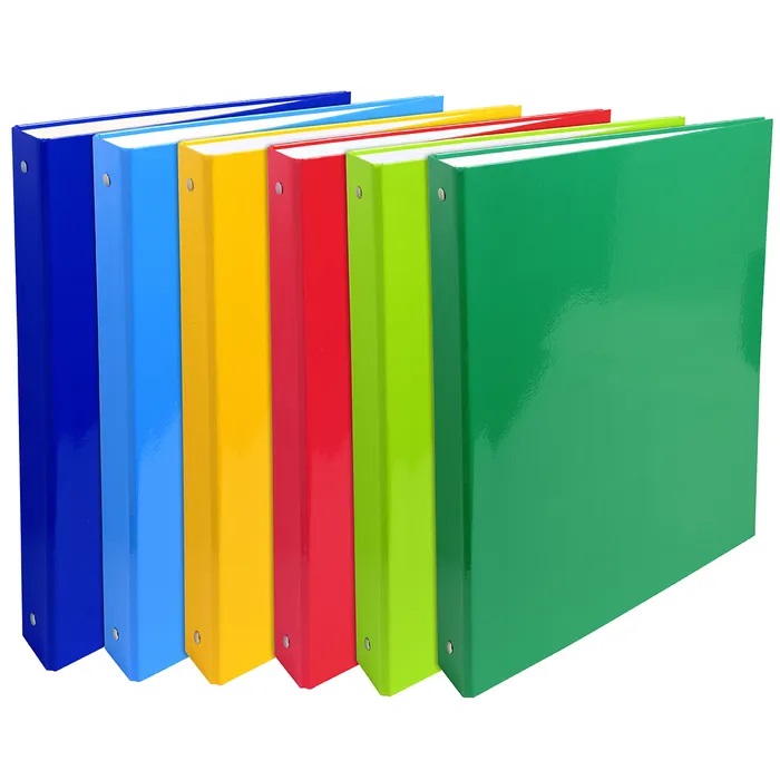 CLASSEUR 4 ANNEAUX RIGIDE DOS 40 ASSORTIS