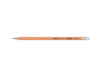 Crayon  papier - HB - Maped Black'Peps bout gomme
