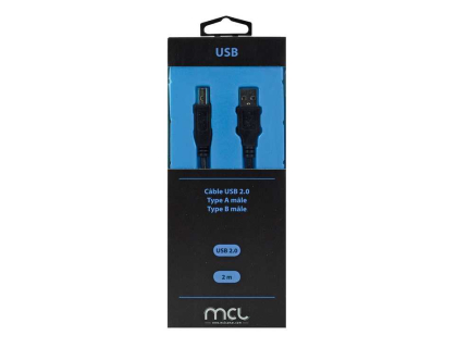 Cble USB 2.0 pour imprimante 2m USB-A/USB-B