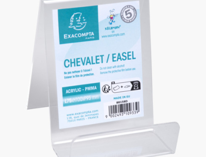 CHEVALET L75XH100XP104 - CRISTAL