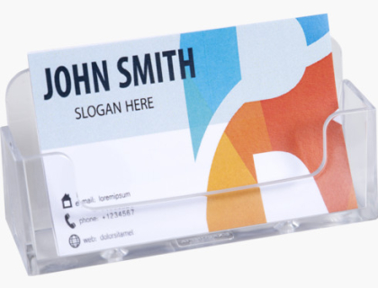  DISTRIBUTEUR DE CARTES DE VISITE 1 CASE - CRISTAL