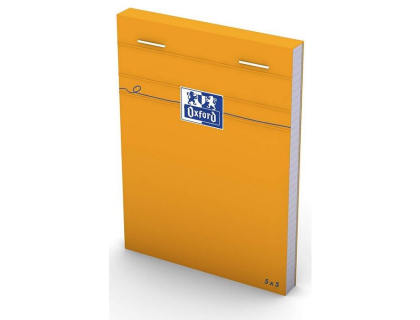 Bloc-Notes quadrill - 85 x 120 mm : OXFORD Couverture Orange