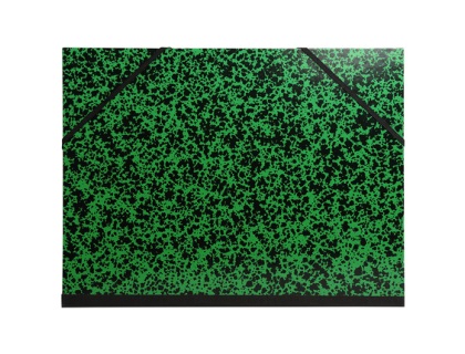 Carton  dessin Annonay avec lastiques 26x33 cm - Pour formats A4 et 24x32 cm - Vert