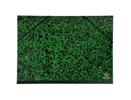 Carton  dessin Annonay avec lastiques 32x45 cm - Pour format A3 - Vert