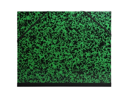 Carton  dessin Annonay avec lastiques 37x52 cm - Pour formats B3 et 1/2 raisin - Vert