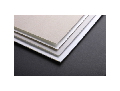 Carton Mi-fin 1,8mm 10F 50x65cm 1200g - Blanc et gris