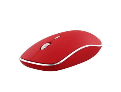 TNB - Souris sans fil silent click RUBBY rouge