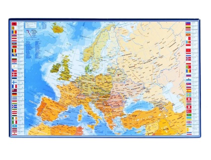 Sous-main Carte (Monde, Europe, France) - 59,8 x 36,5 cm - Viquel