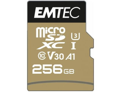 Carte microSD Emtec UHS-I U1 Elite Gold 256gb