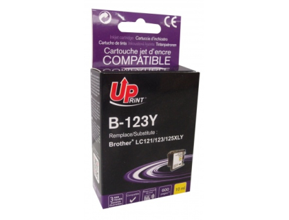 CART COMP UP BROTHER LC123 Y 10ML 600P