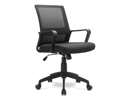 FAUTEUIL CRUCIS TISSU RESILLE NOIR
