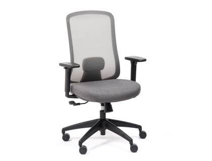 FAUTEUIL LANDO GRIS NOIR