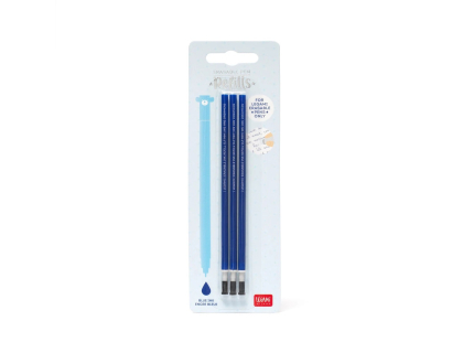 Lot de 3 recharges LEGAMI encre effaable bleue