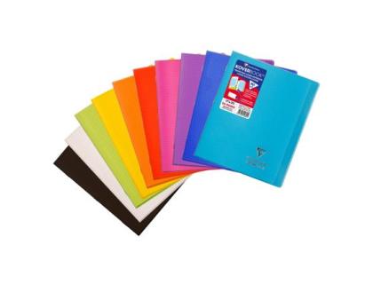 CAHIER PP KOVERBOOK 17X22 5X5 96P 90G TSP