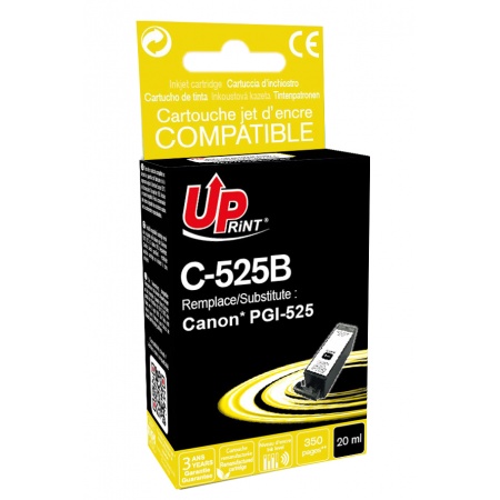Cartouche Uprint Canon PGI-525 Noir photo remanufacture