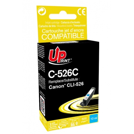 Cartouche Uprint Canon CLI-526 Cyan remanufacture