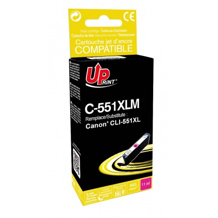 Cartouche Uprint Canon CLI-551XL Magenta remanufacture