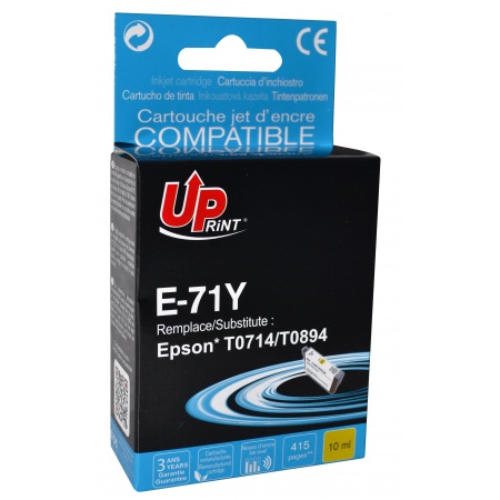 Cartouche Uprint Epson Gupard T0714 Jaune remanufacture