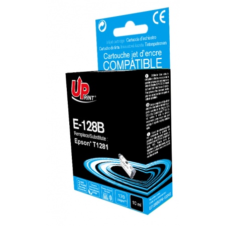 Cartouche Uprint Epson Renard T1281 Noir remanufacture