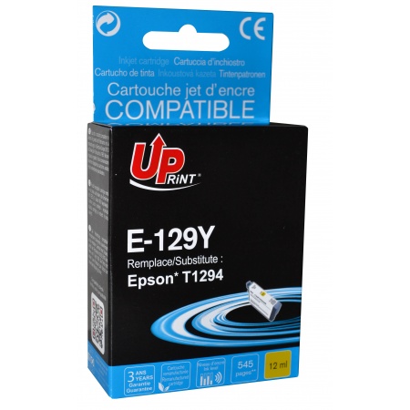 Cartouche Uprint Epson Pomme T1294 Jaune remanufacture