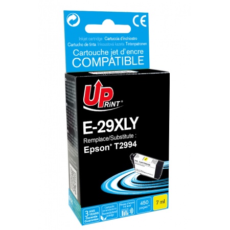 Cartouche Uprint Epson Fraise T29XL Jaune remanufacture