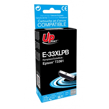 Cartouche Uprint Epson Orange T33XL Noir photo remanufacture