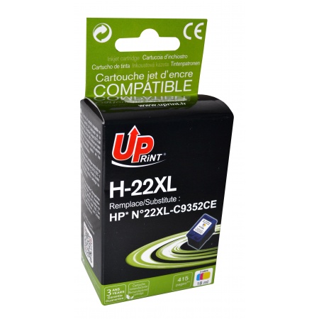 Cartouche Uprint HP 22XL Couleurs remanufacture