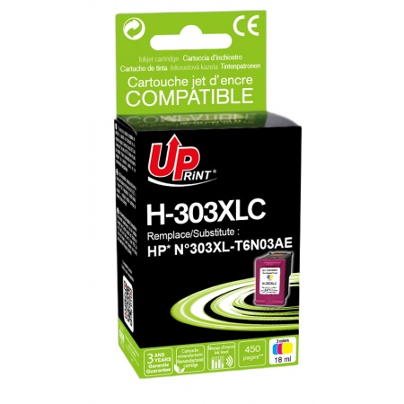 Cartouche Uprint HP 303 XL Couleurs remanufacture