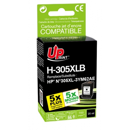 Cartouche Uprint HP 305 XL Noir remanufacture
