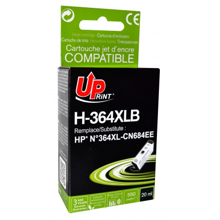 Cartouche Uprint HP 364XL Noir remanufacture