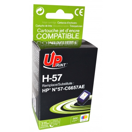 Cartouche Uprint HP 57 Couleurs remanufacture