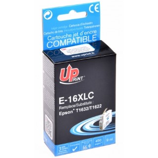 Cartouche Uprint Epson stylo plume T16 XL C remanufacture