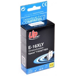 Cartouche Uprint Epson stylo plume T16 XL Y remanufacture