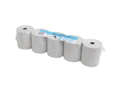 Bobine pour tickets de caisse 80x70mm - 72m - 1 pli thermique 48g/m2. - Blanc